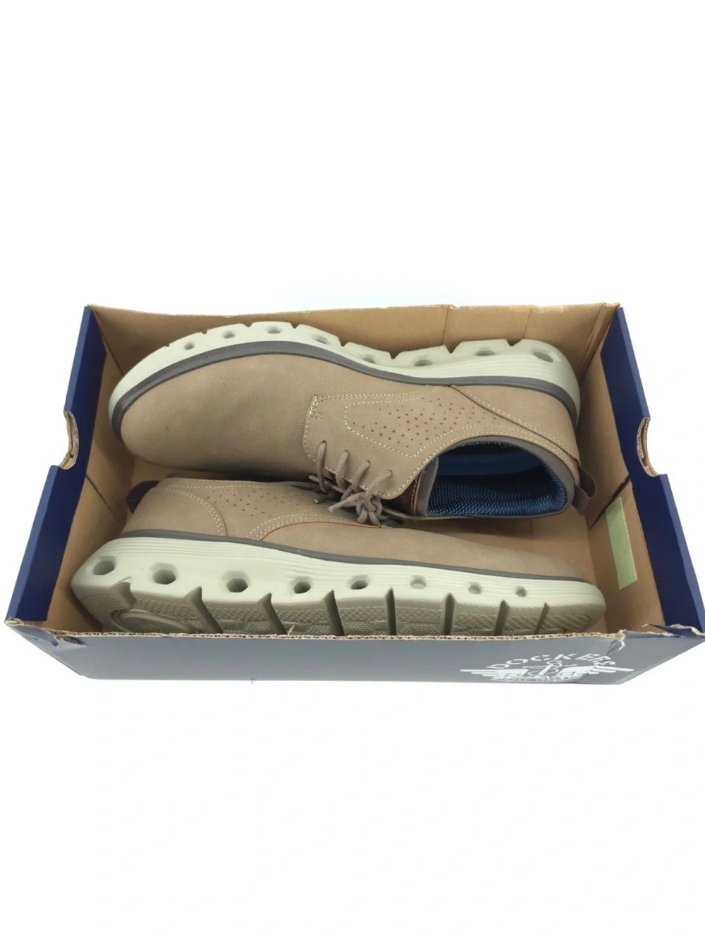 New in Box! Men’s Dockers Taupe Franco Casual Oxford Shoes Size 8.5
